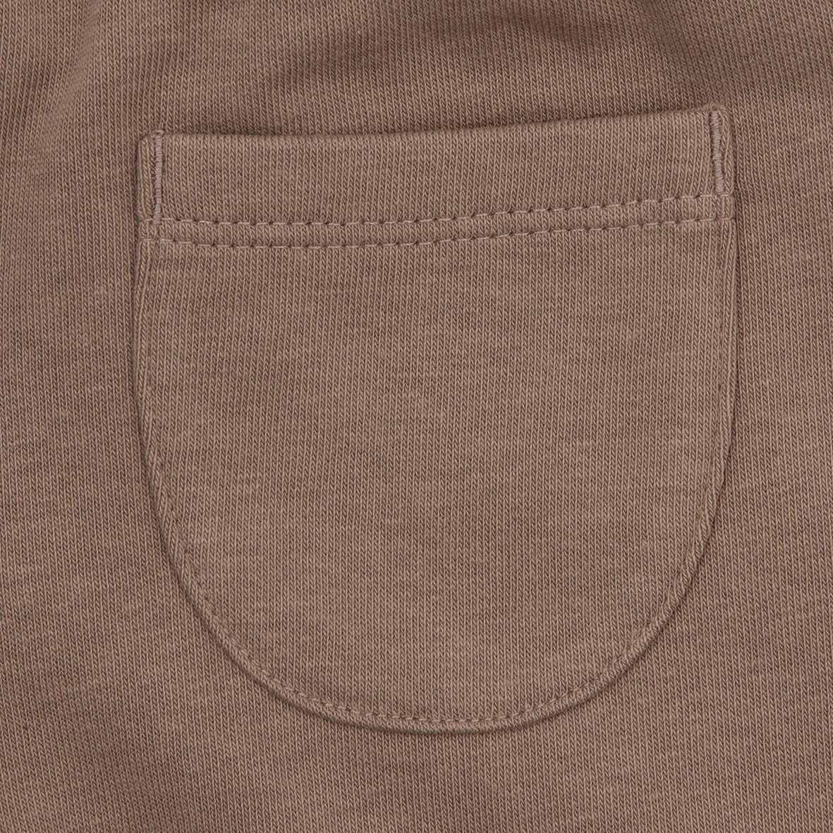 Pantalone felpato bimba marrone stampato - Mawi