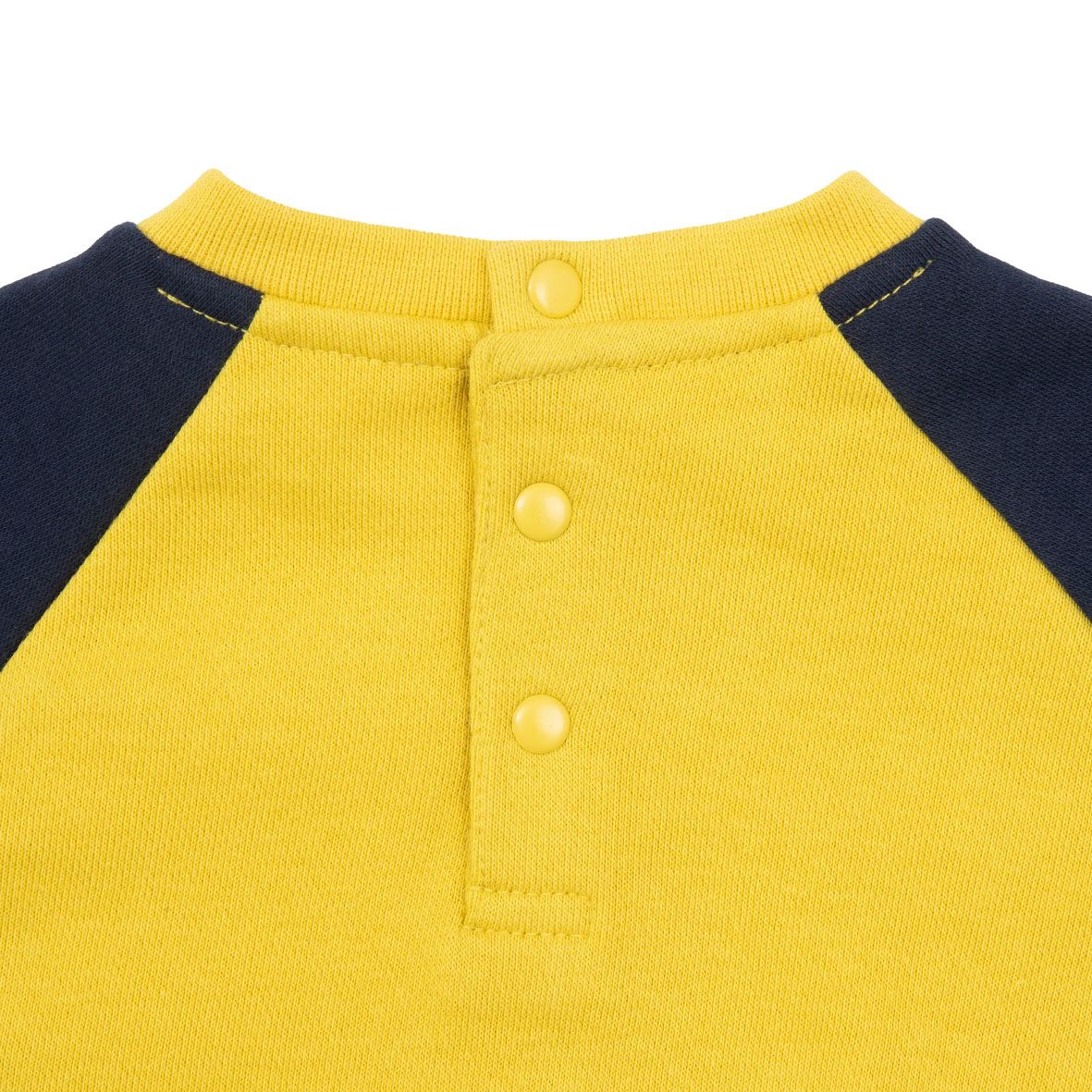 Set 2 pezzi felpa + pantalone bimbo blu/giallo - Mawi