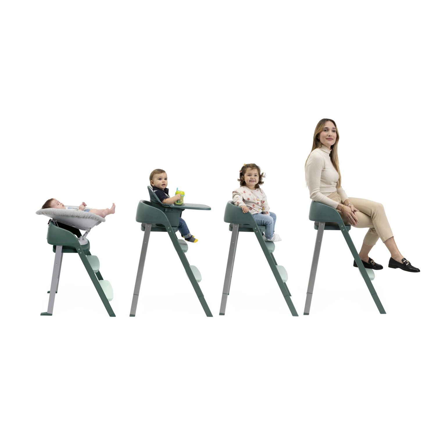 Sedia evolutiva crescendo up imperial green re_lux- chicco - Chicco