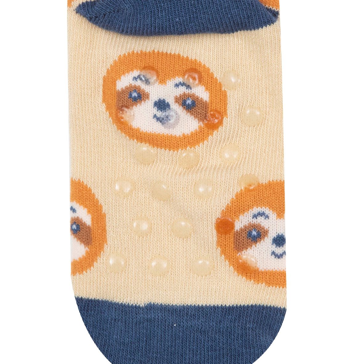 Set 2 paia di calze antiscivolo bimbo beige e blu - Mawi