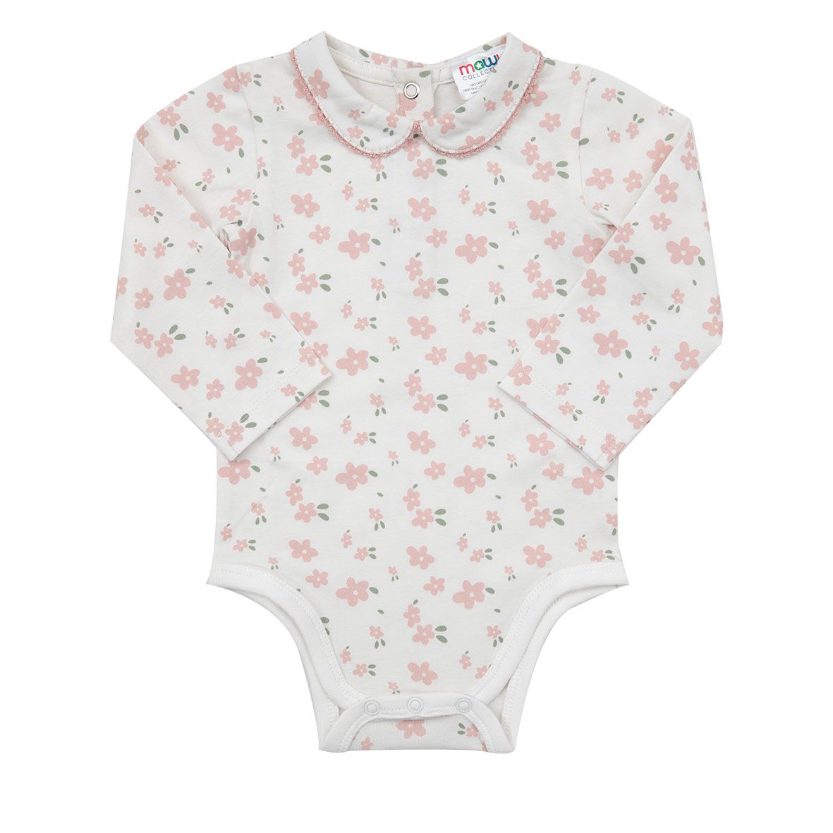 Body manica lunga bimba beige stampato - Mawi