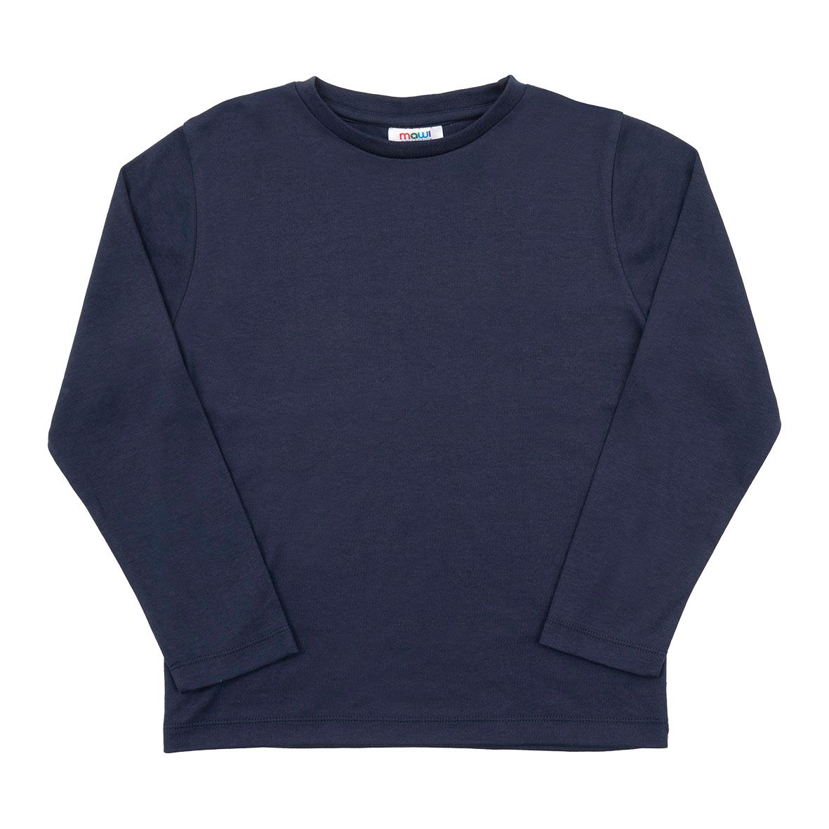 T-shirt basic manica lunga bimbo blu scuro - Mawi