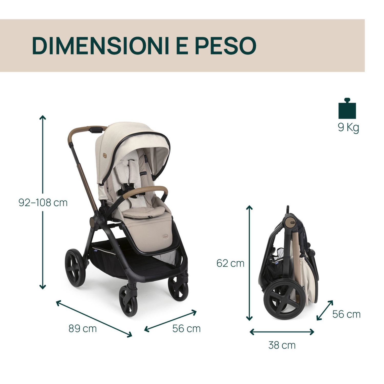 Trio mysa flexi first seat recline (con lullaglide) - chicco - Chicco