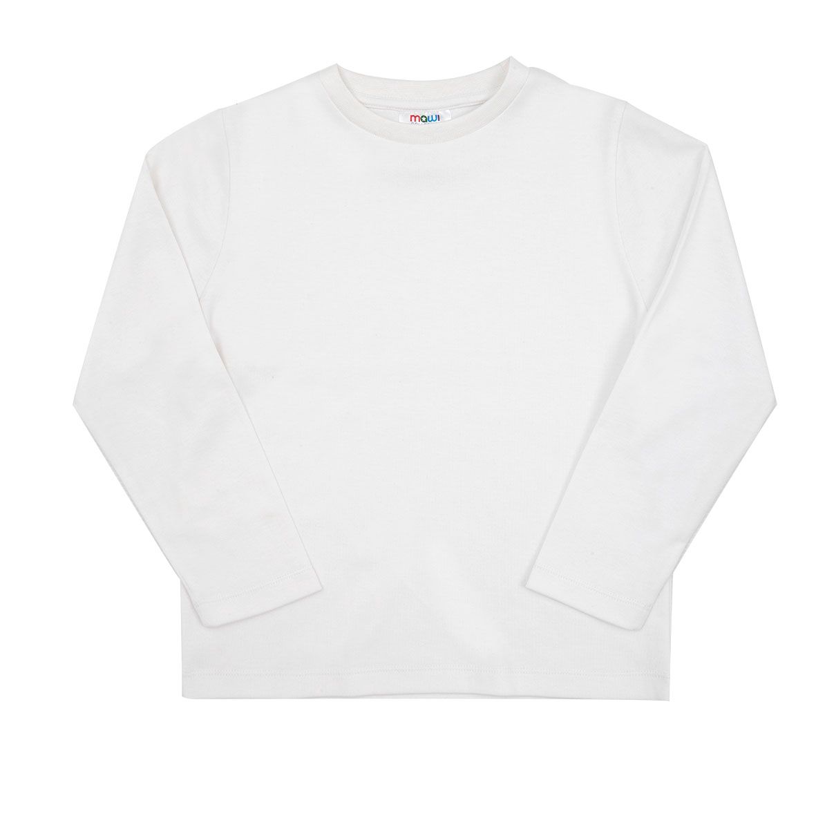 T-shirt basic manica lunga bimbo bianca - Mawi