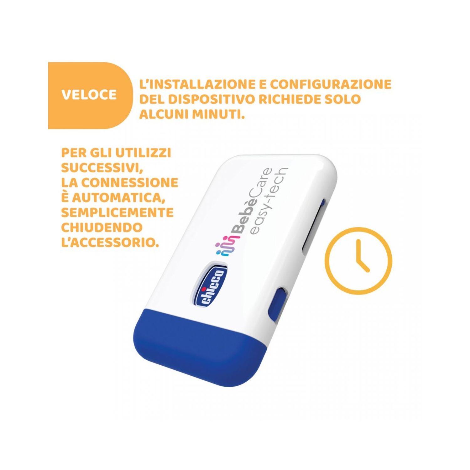 Sistema anti abbandono universale bebècare easy-tec - chicco - Chicco
