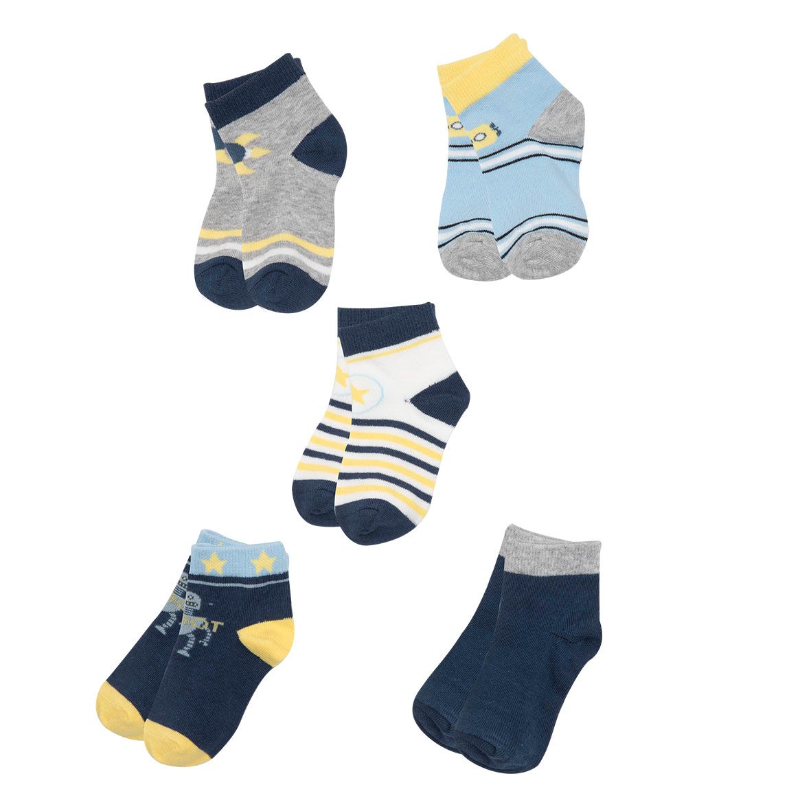 Set 5 paia di calze corte bimbo - Mawi