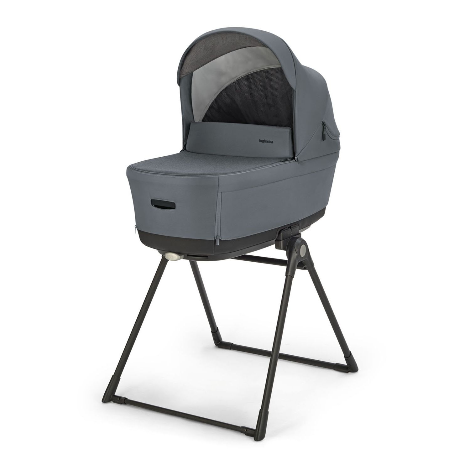 Electa system quattro colore union grey con telaio silver black e seggiolino darwin infant - inglesina - Inglesina