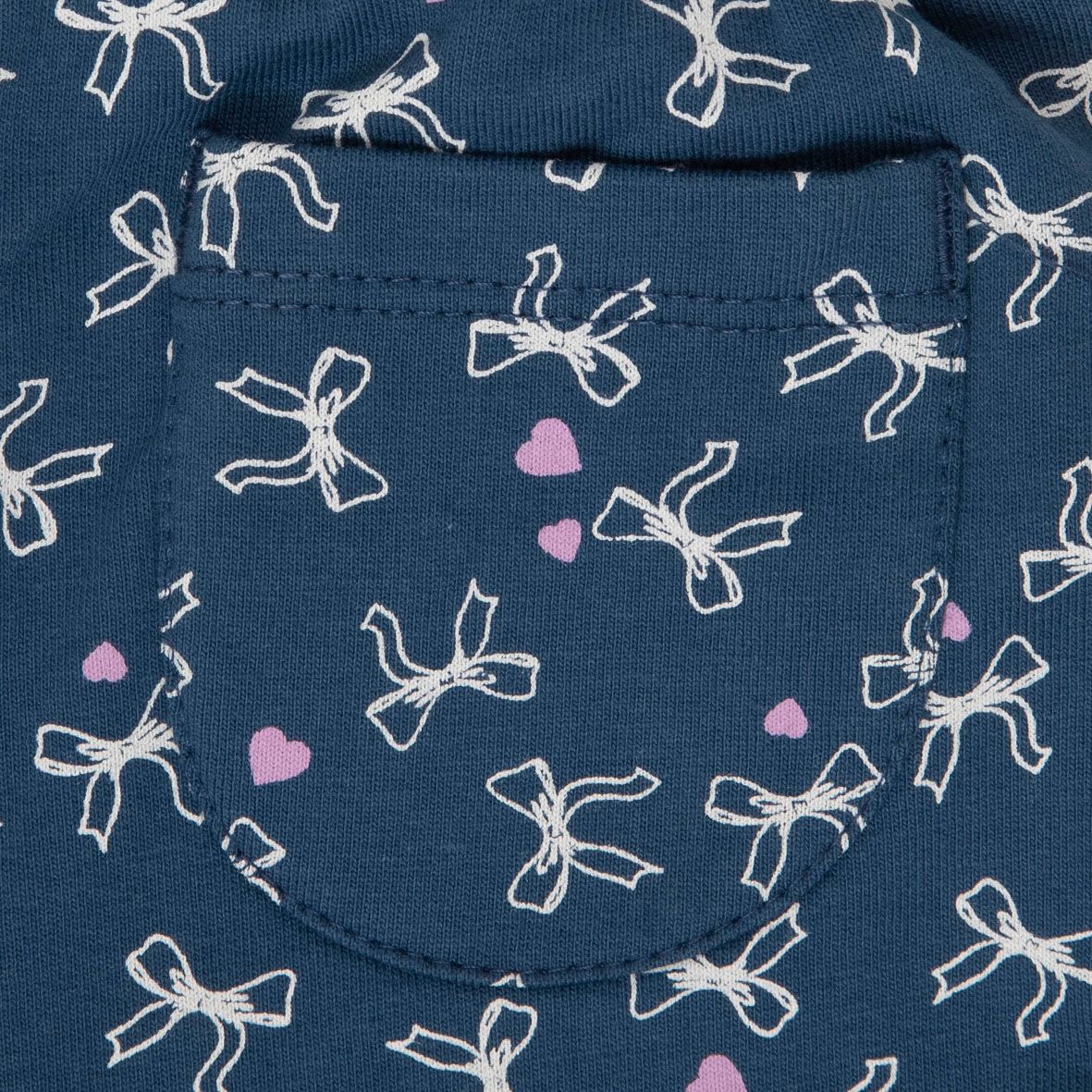 Pantalone french terry bimba blu stampato - Mawi