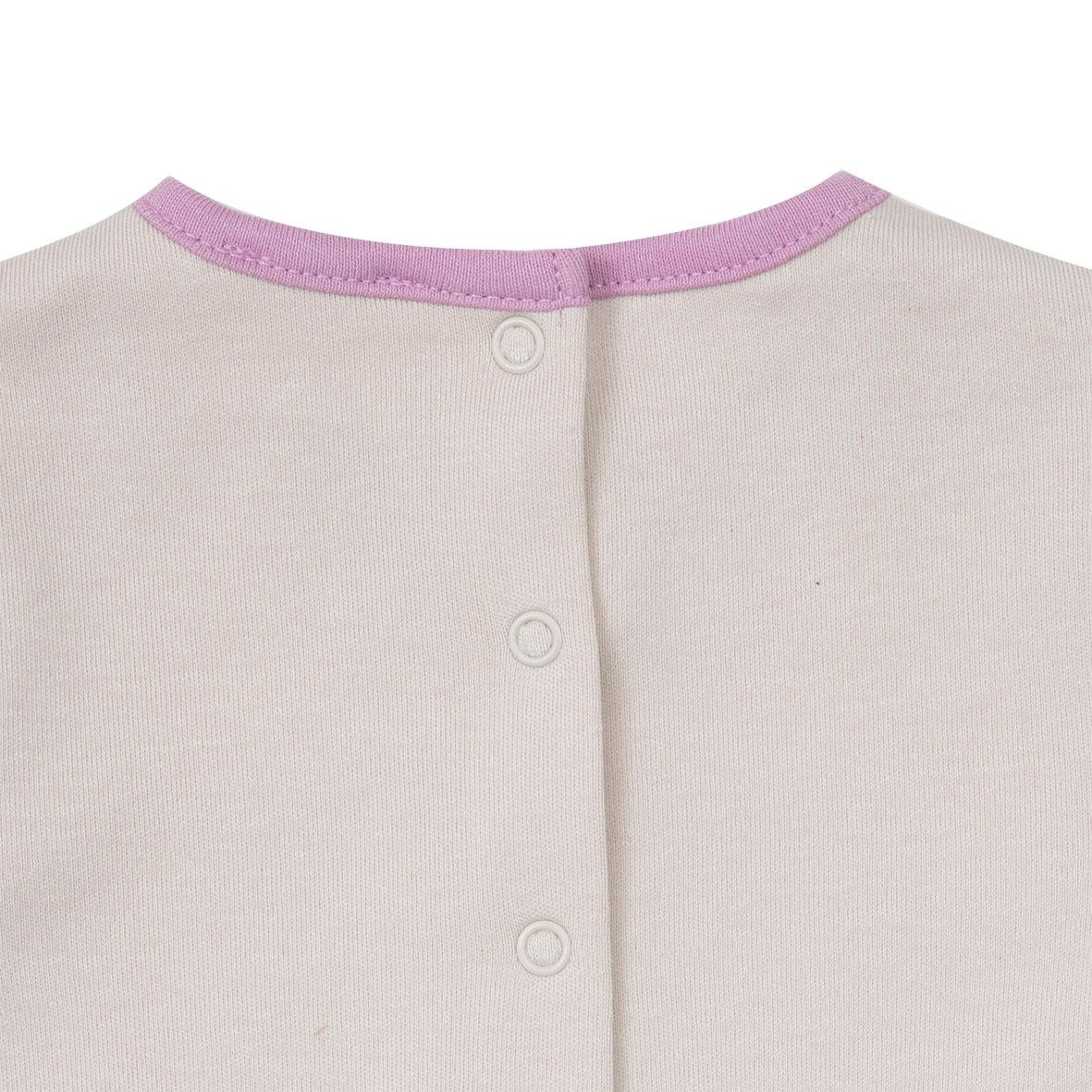 Tutina interlock bimba bicolor beige/lilla - Mawi