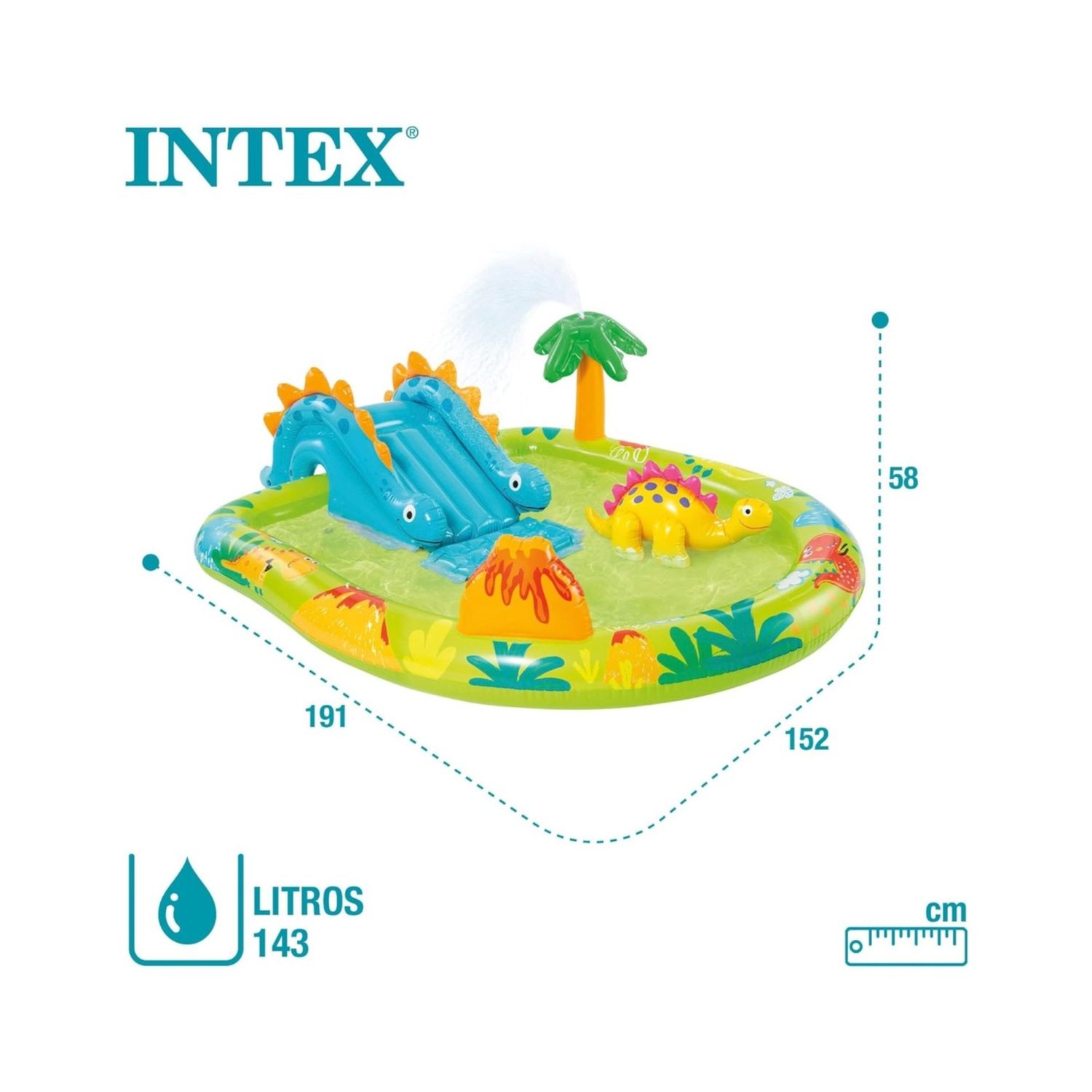 Playcenter dinosauri cm 191x152x58 i.2 - Intex