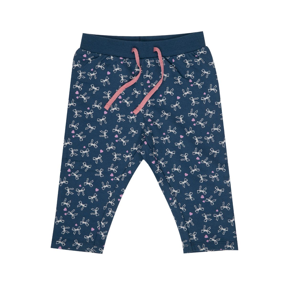 Pantalone french terry bimba blu stampato - Mawi