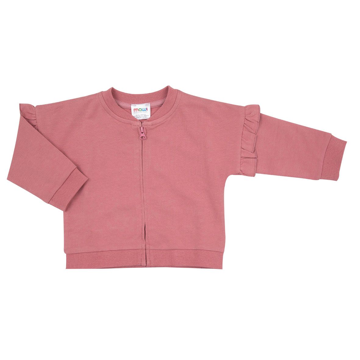 Felpa bimba rosa con zip - Mawi