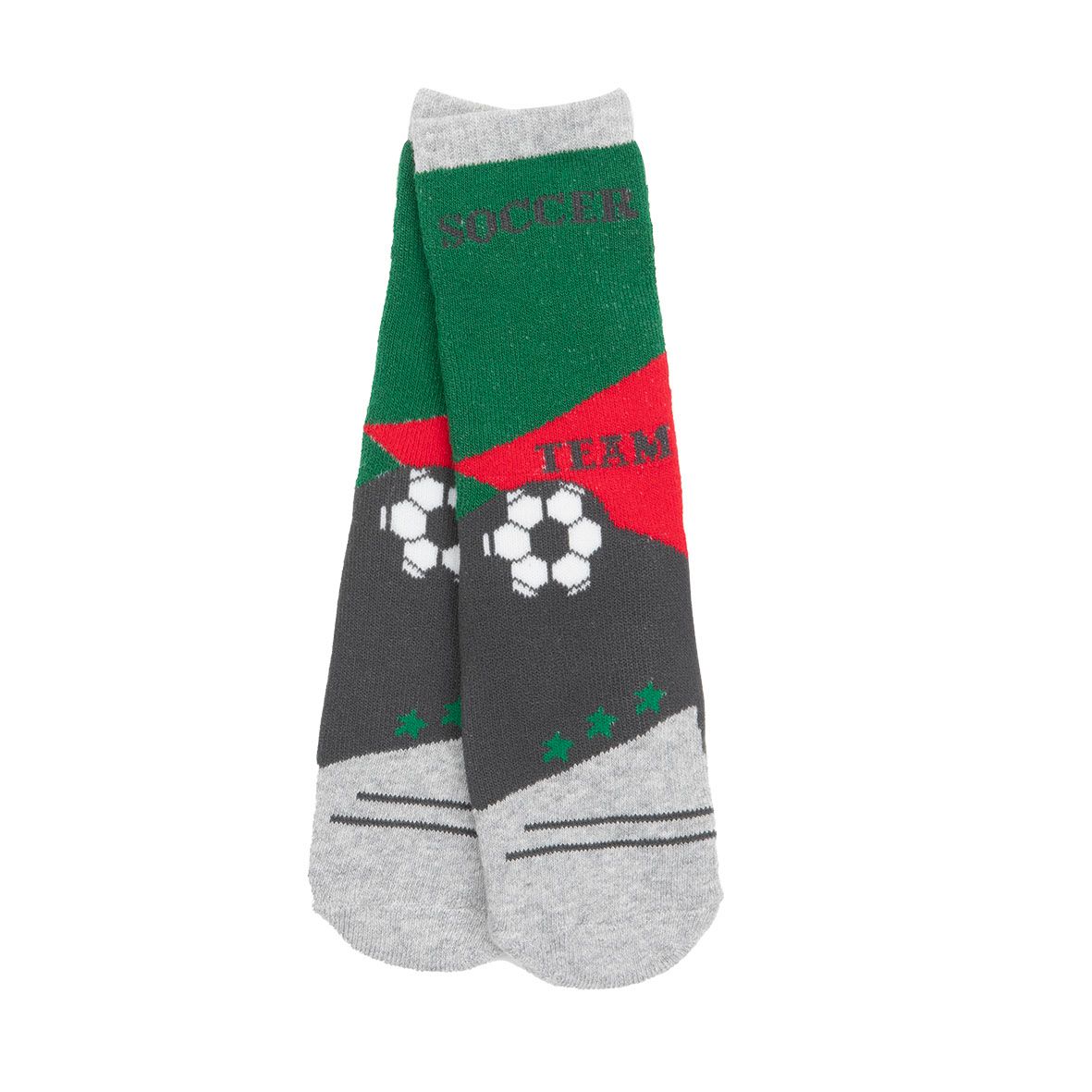 Calze antiscivolo bimbo girgio "soccer" - Mawi