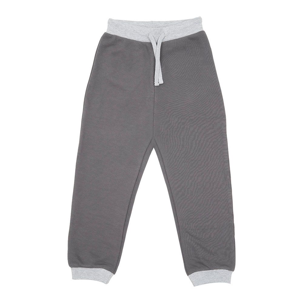 Pantalone french terry bimbo grigio scuro - Mawi