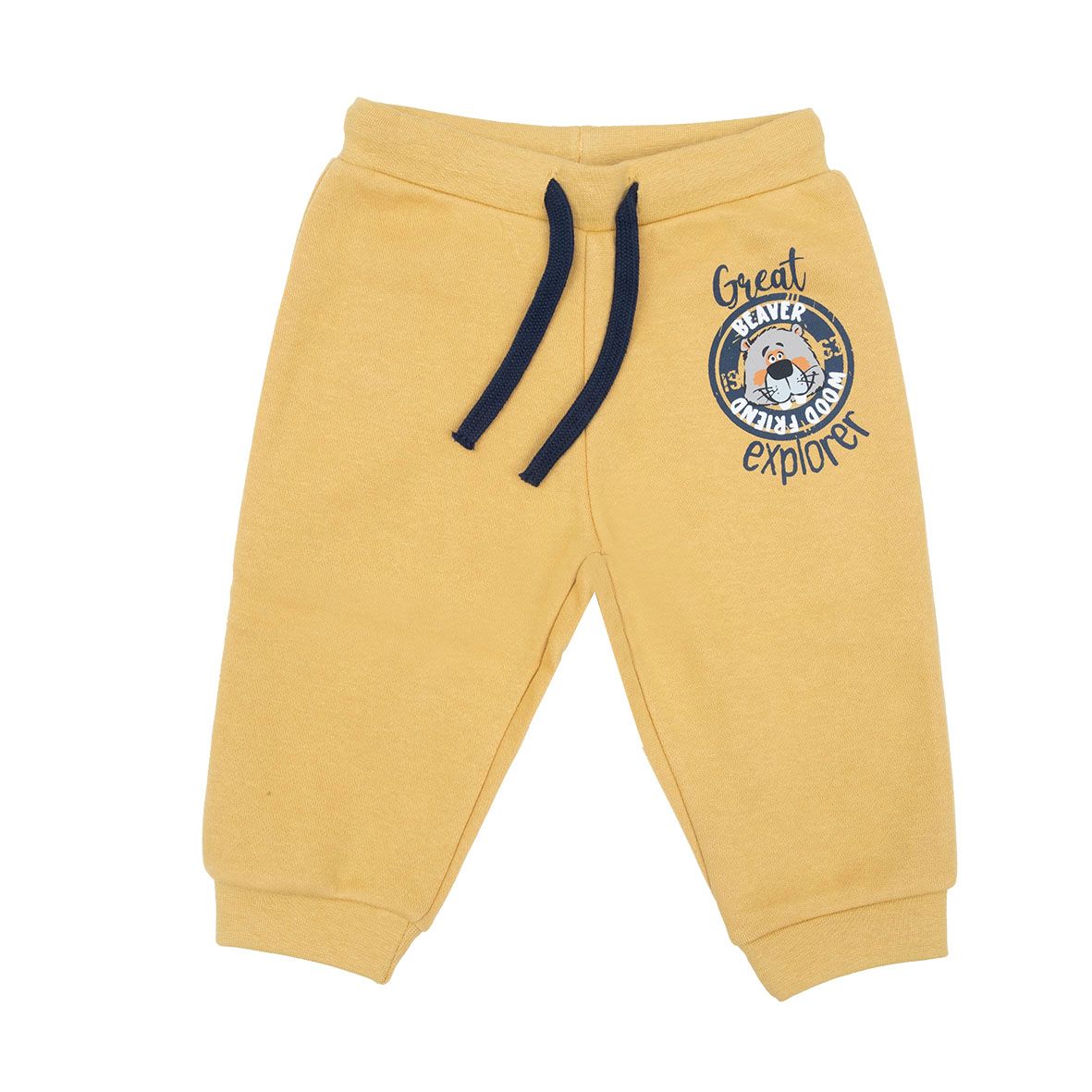Pantalone felpato bimbo giallo - Mawi