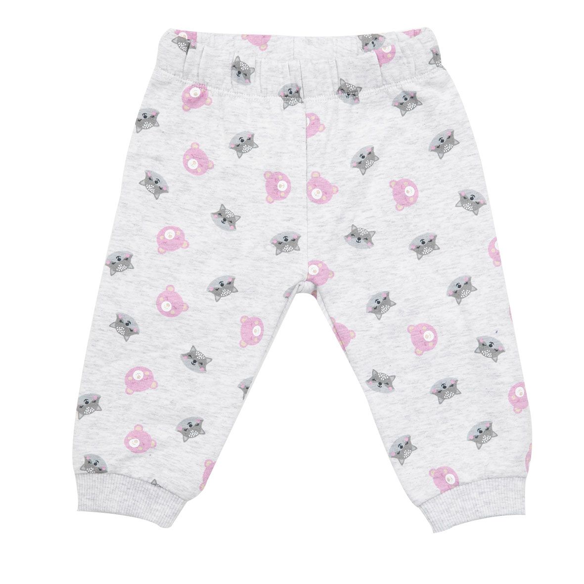 Completo jogging pile bimba lilla/grigio con cappuccio - Mawi