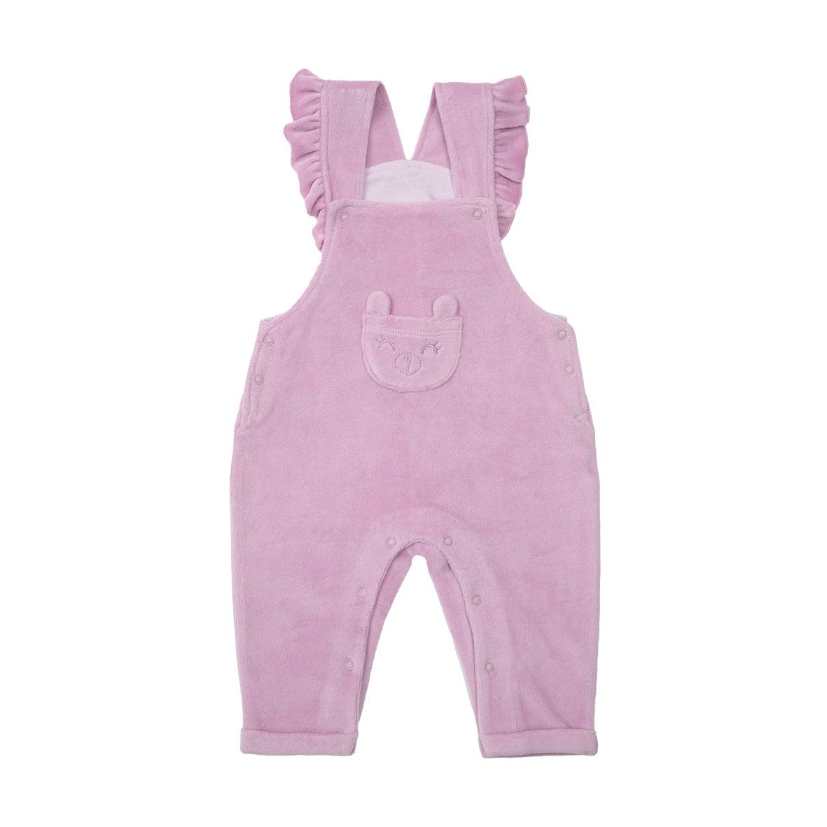 Salopette ciniglia bimba lilla - Mawi