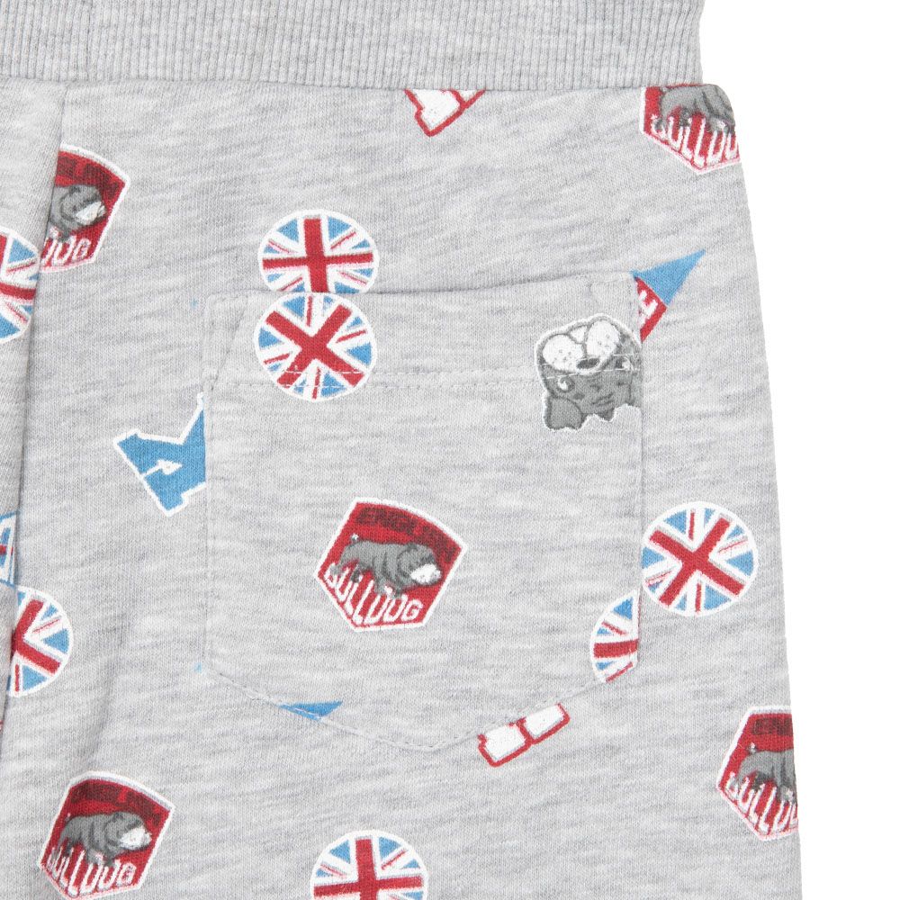 Pantalone felpato bimbo grigio chiaro "university" - Mawi