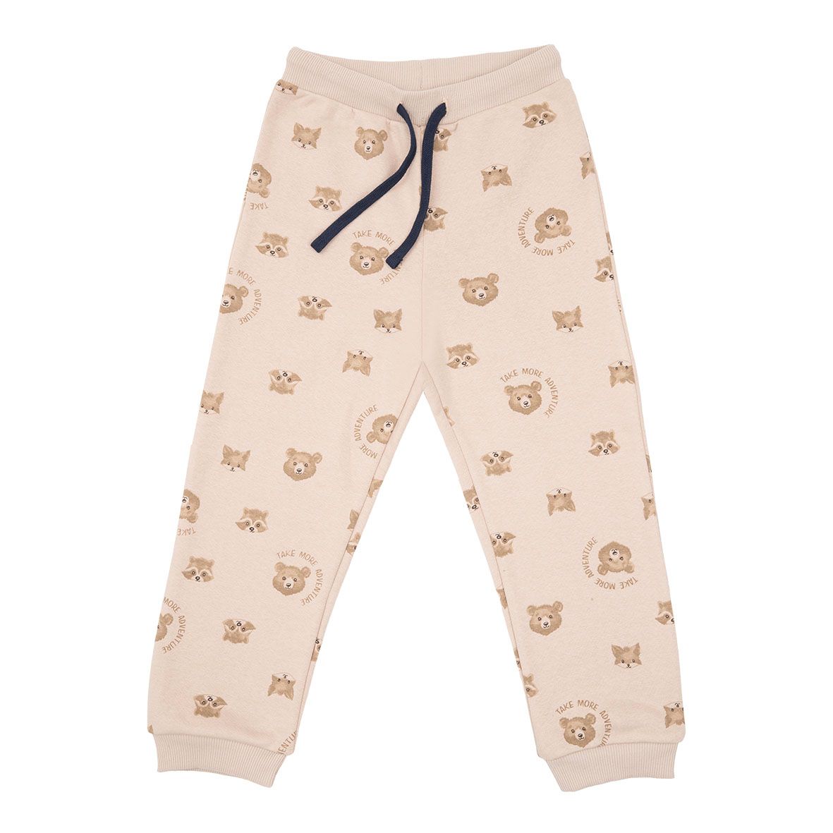 Pantalone felpato bimbo beige "orsetti" - Mawi
