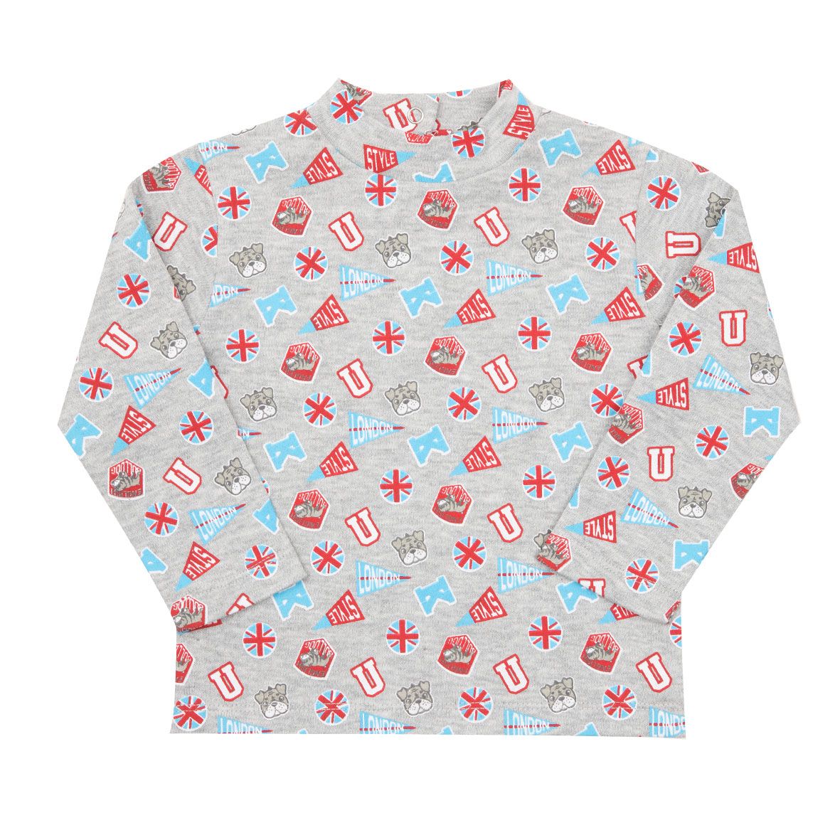 Lupetto interlock bimbo grigio chiaro stampato - Mawi