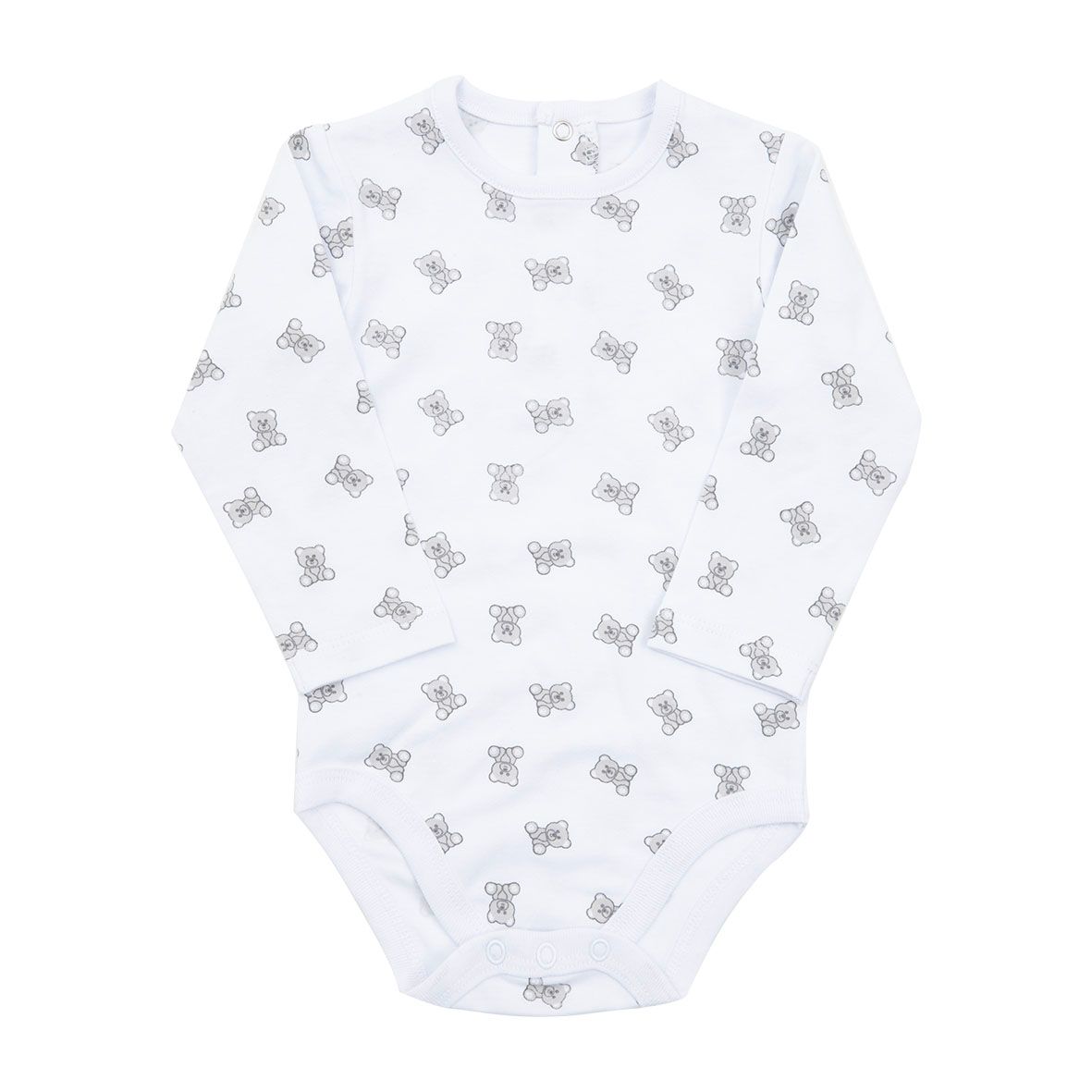 Body jersey bimbo bianco panna stampato - Mawi