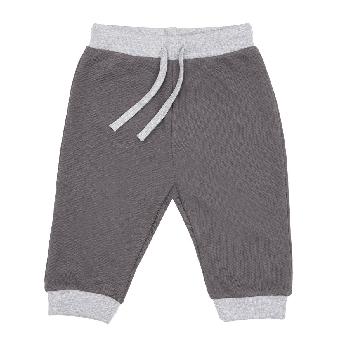 Pantalone french terry bimbo grigio scuro - Mawi