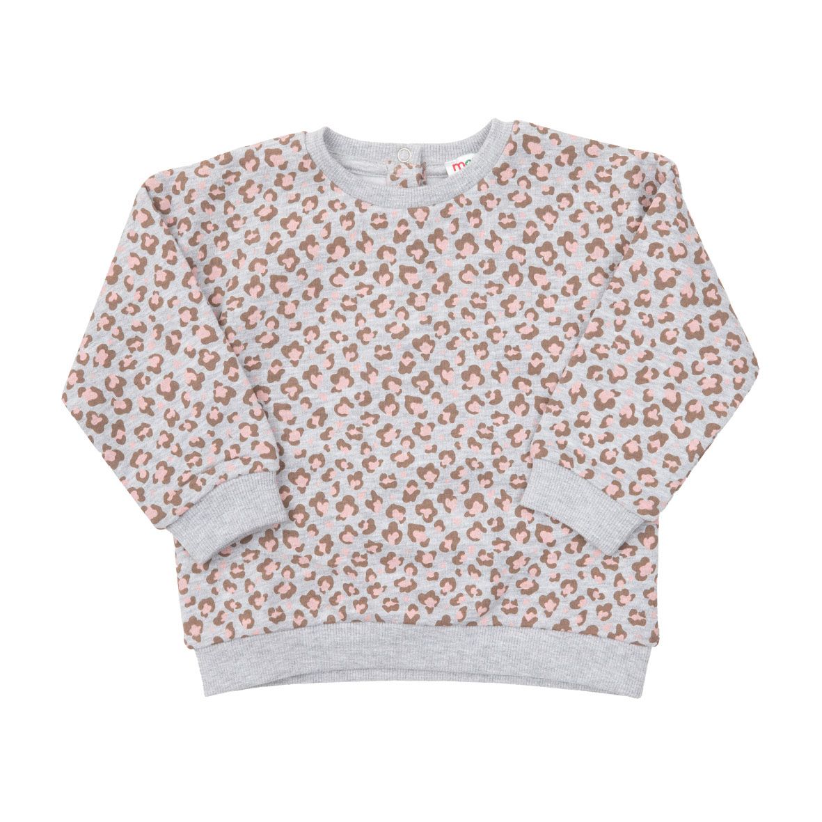Felpa bimba grigia stampata - Mawi