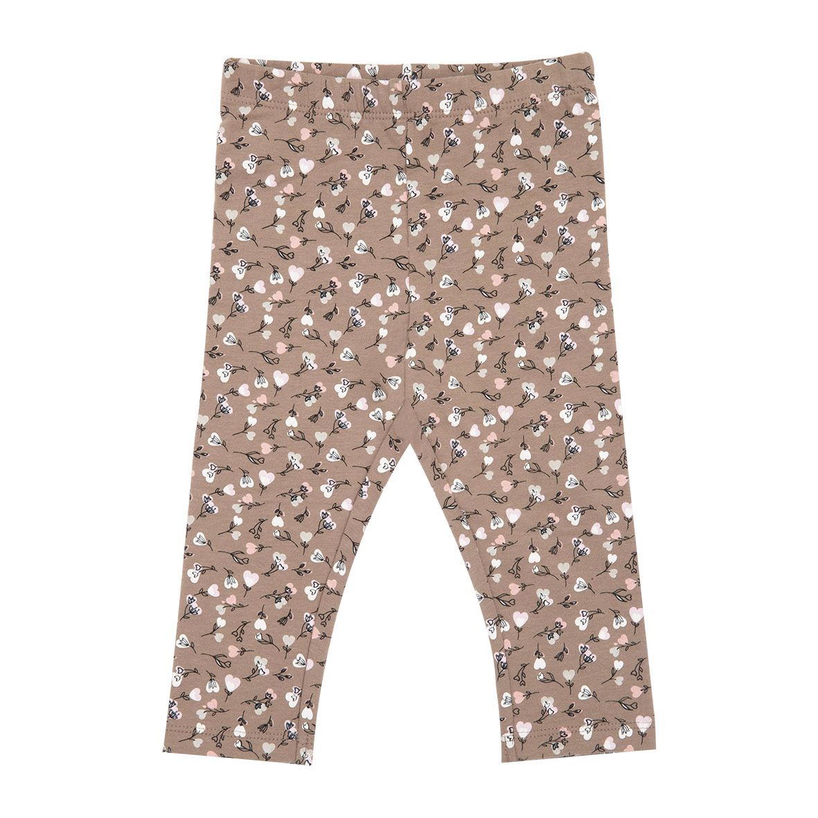 Legging felpato bimba marrone stampato - Mawi