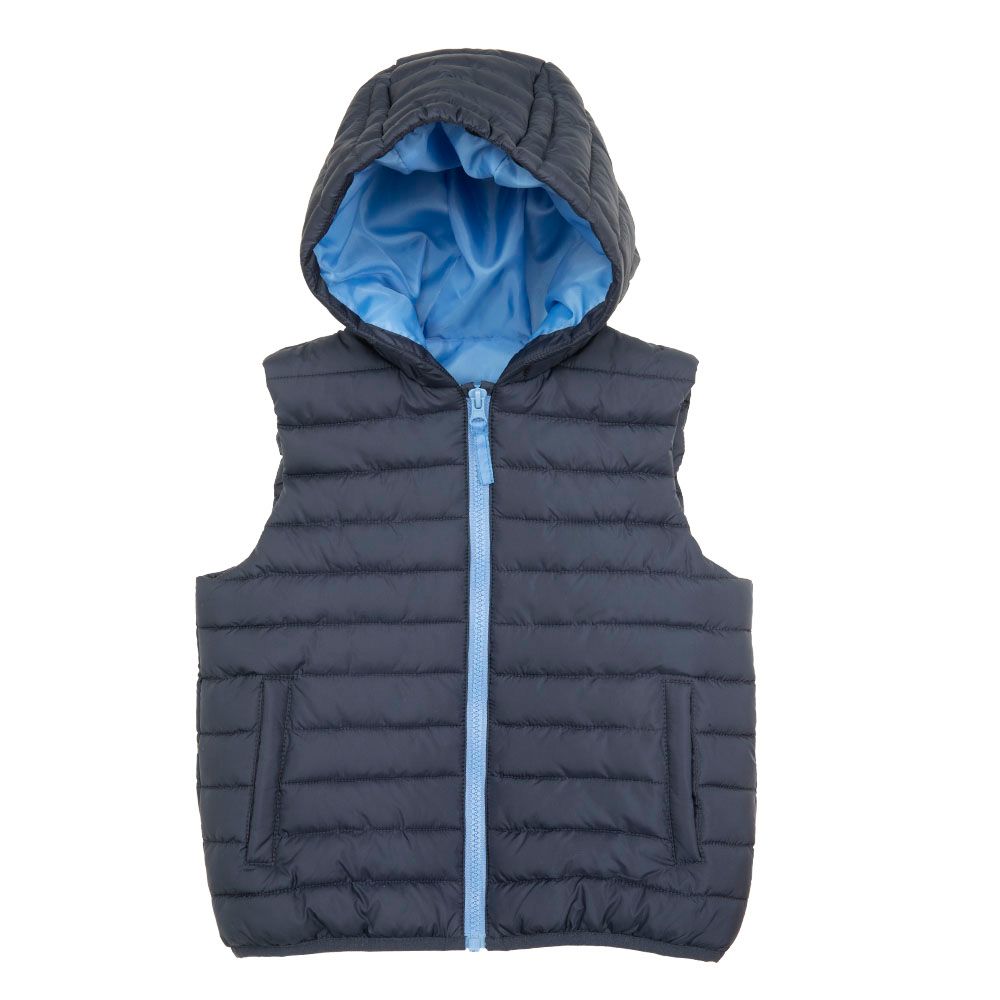 Gilet con cappuccio bimbo blue - Mawi