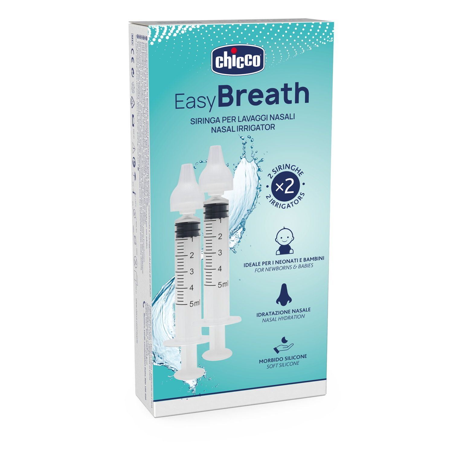 Easy breath siringa lavaggi nasali 2pz - chicco - Chicco