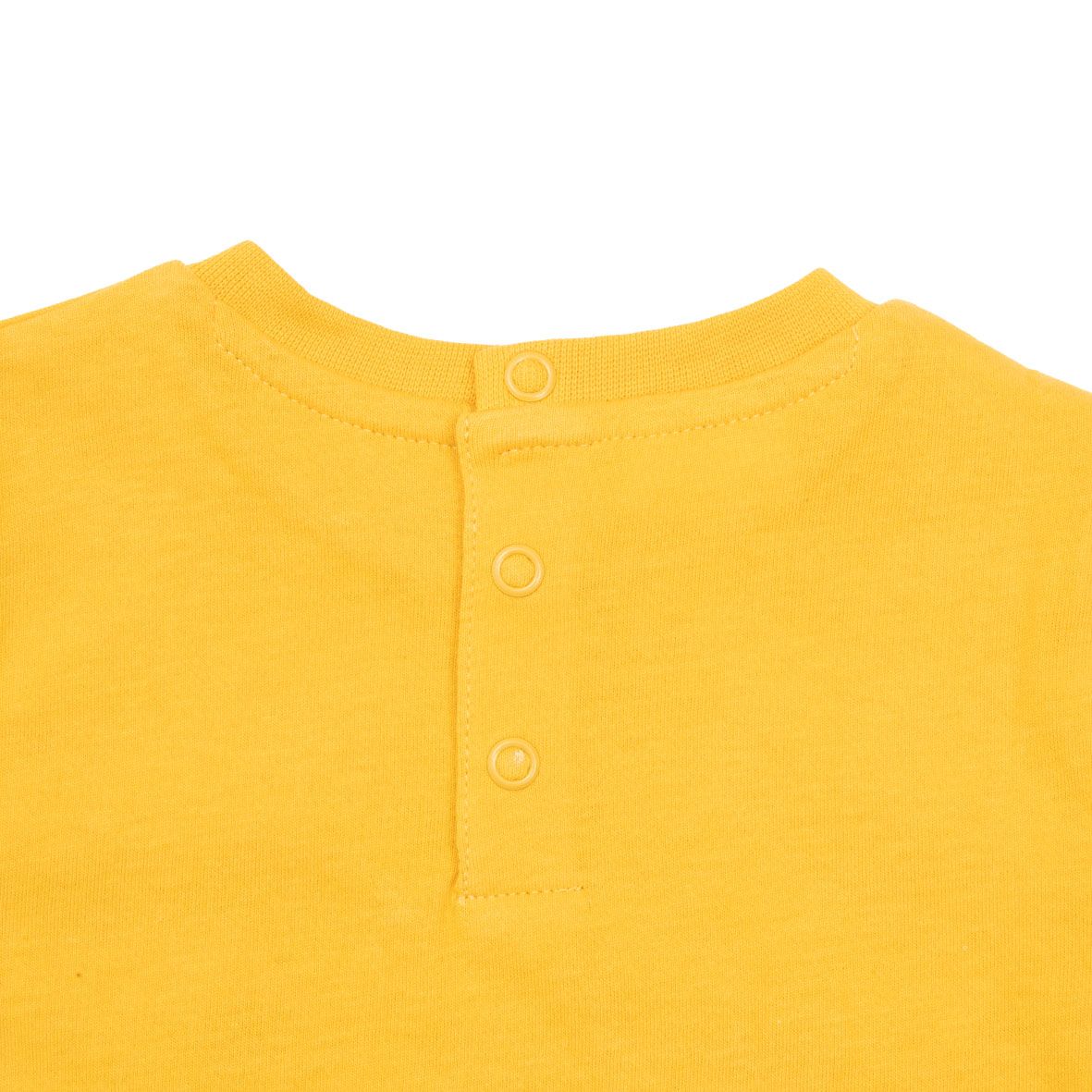 T-shirt maniche lunghe bimbo gialla stampata - Mawi