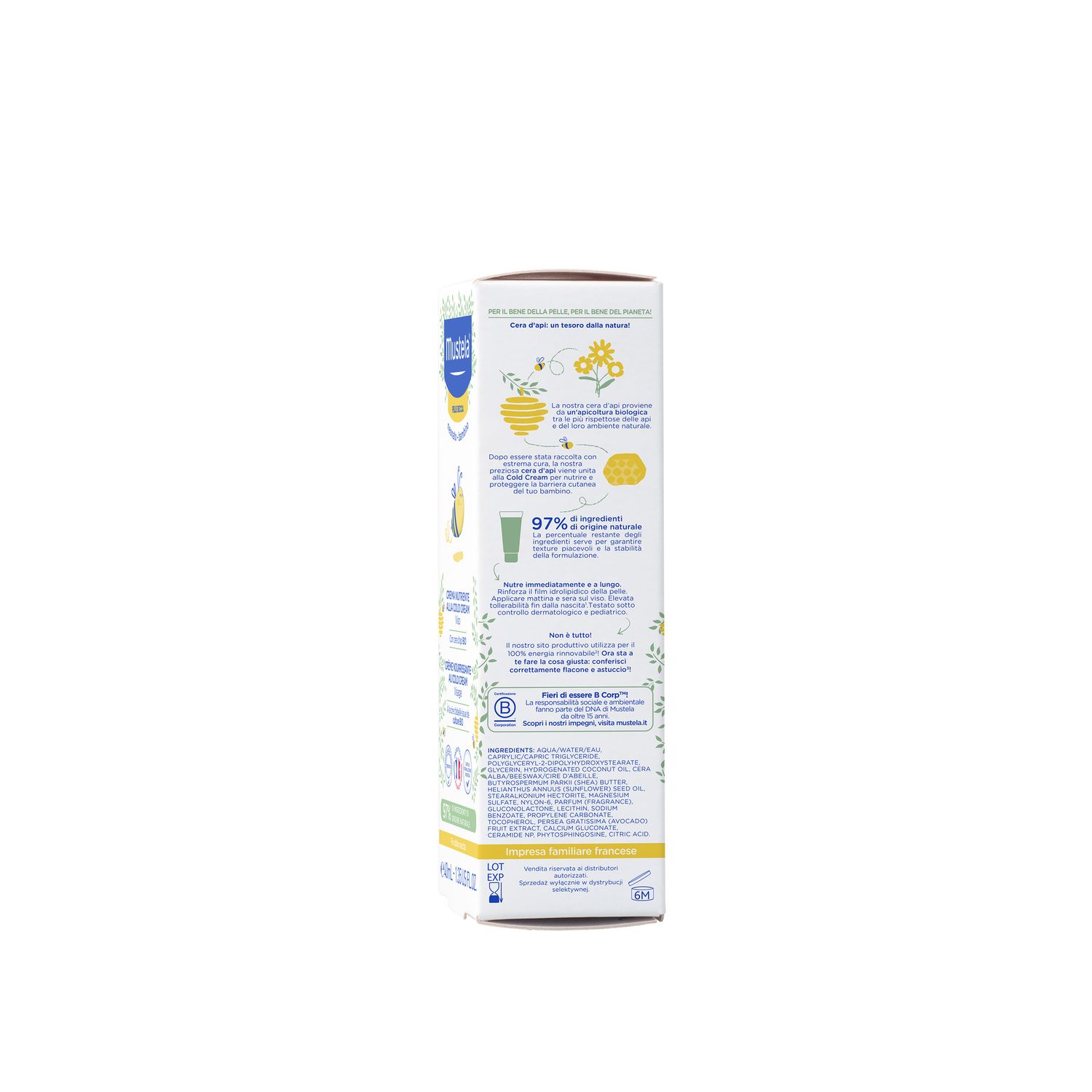 Crema viso nutriente alla cold cream - mustela - Mustela