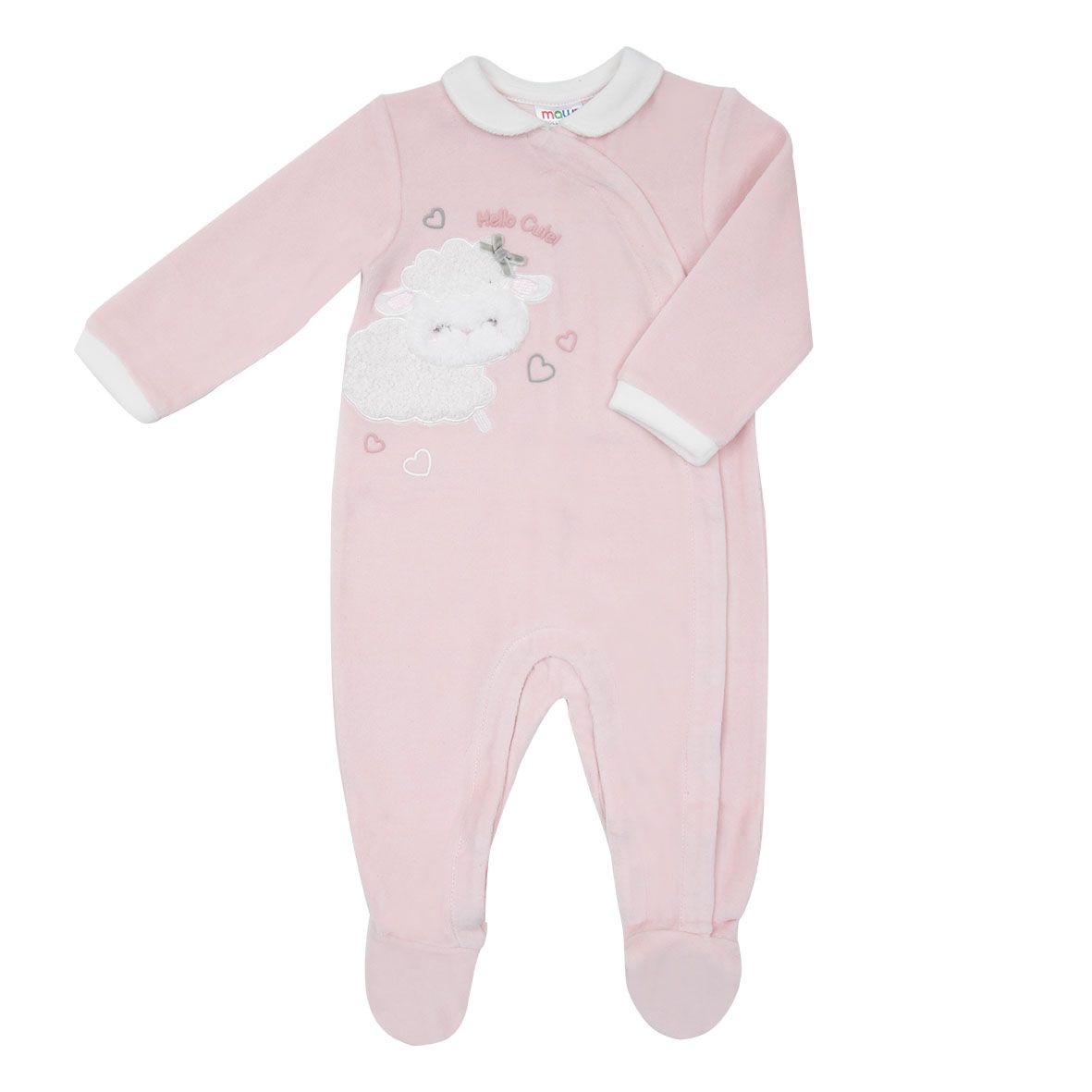 Tutina ciniglia rosa bimba "pecorella" - Mawi