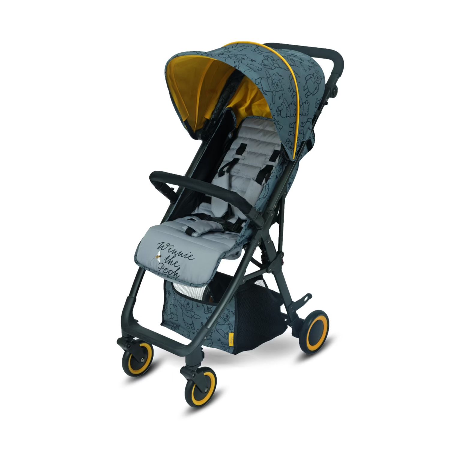Passeggino manhattan winnie the pooh grigio e giallo - giordani - Giordani