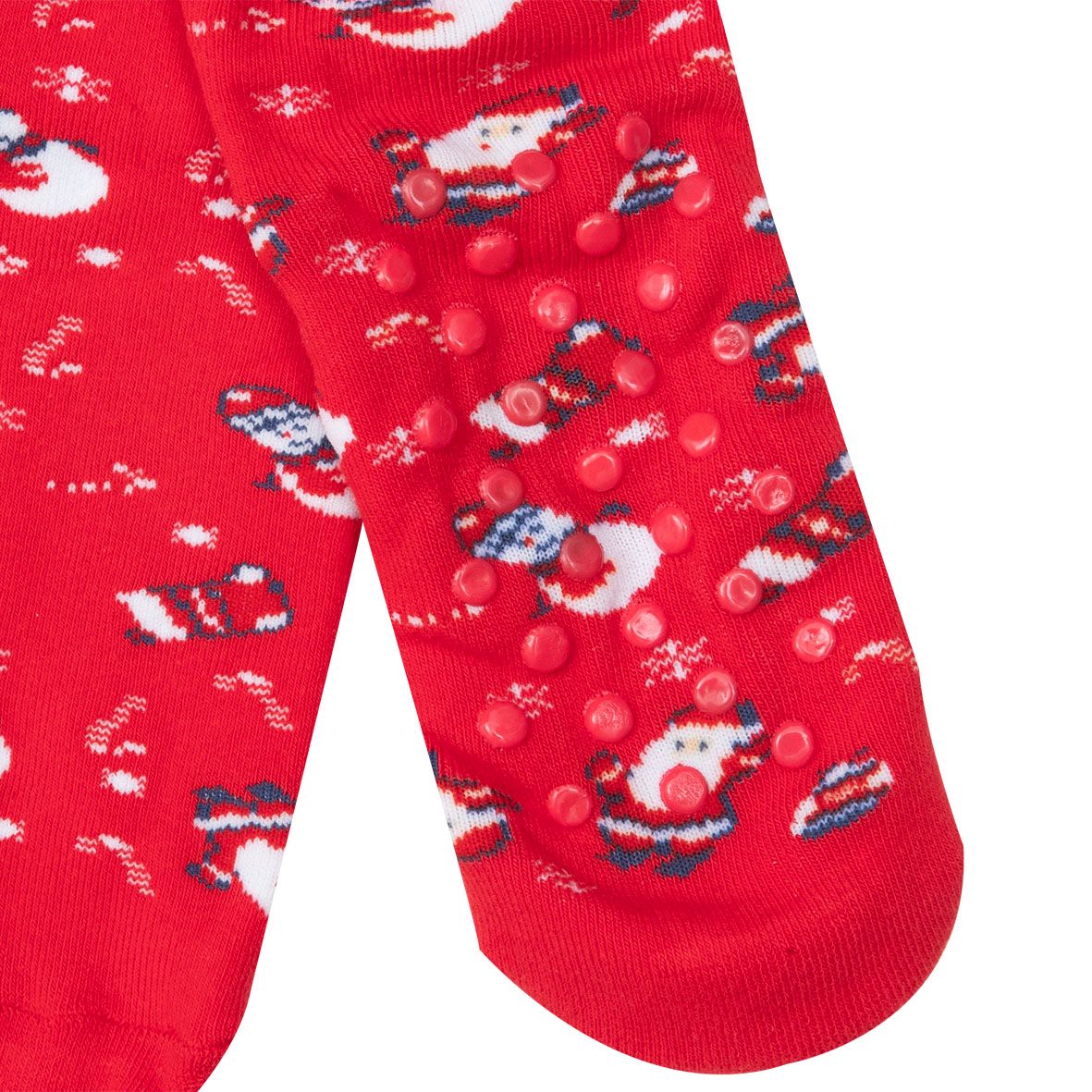 Calze antiscivolo unisex rosse "christmas" - Mawi
