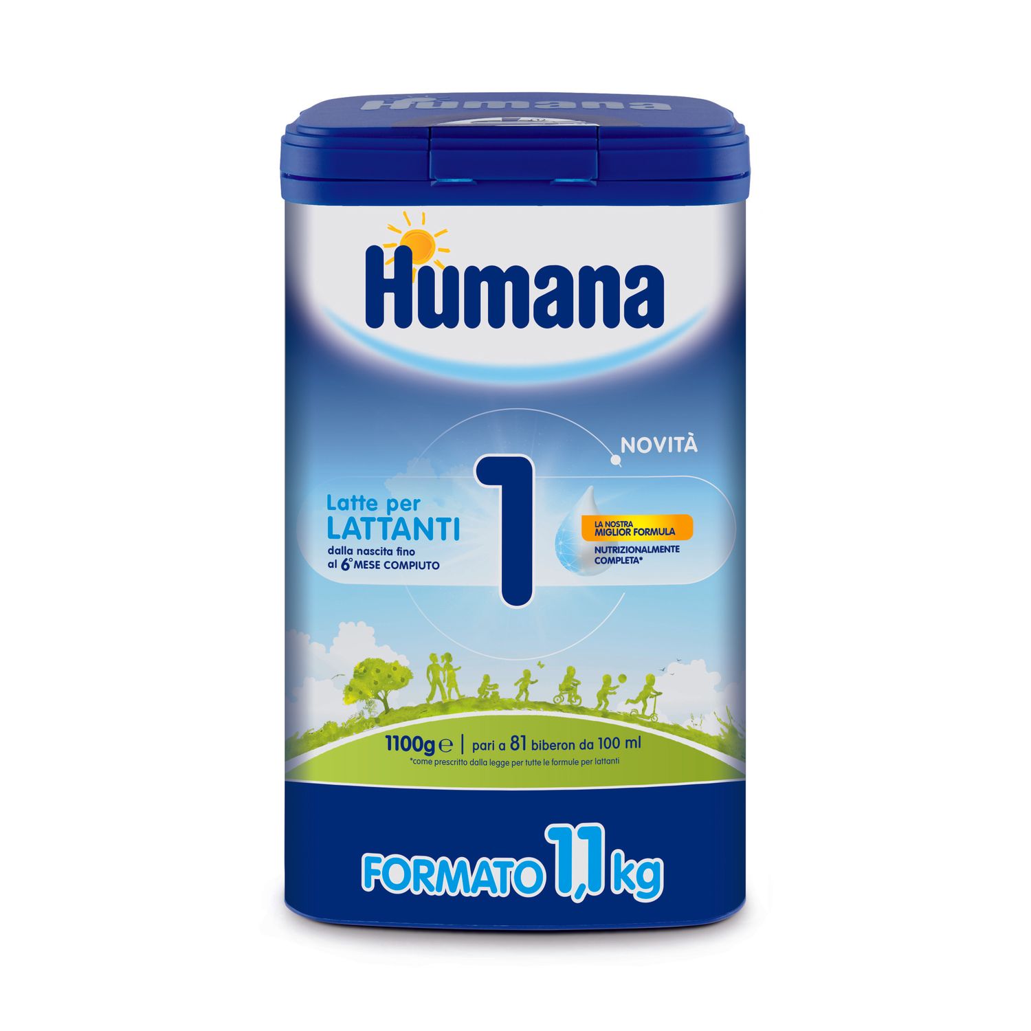 Latte humana 1 polvere 1100g - humana - Humana