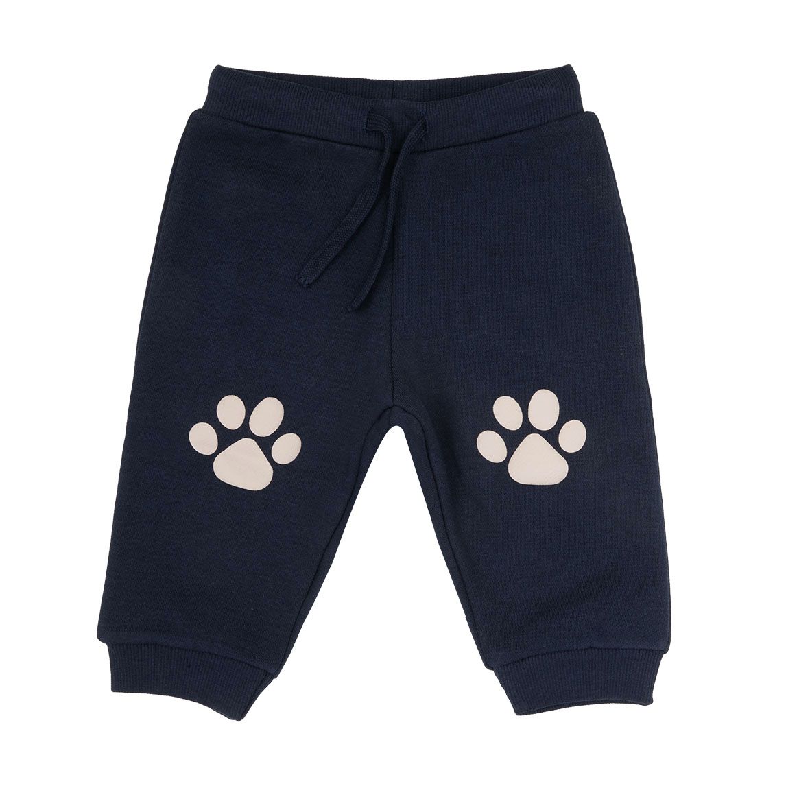 Pantalone felpato bimbo blue con stampa - Mawi