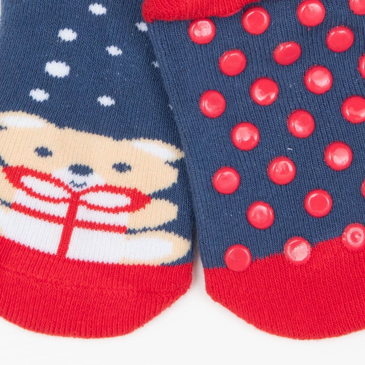 Calze antiscivolo unisex blu "christmas" - Mawi