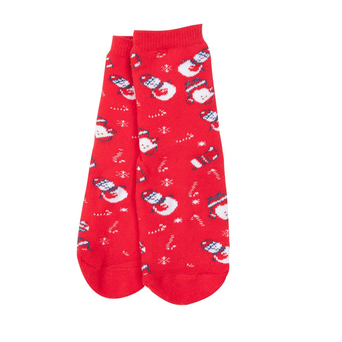 Calze antiscivolo unisex rosse "christmas" - Mawi