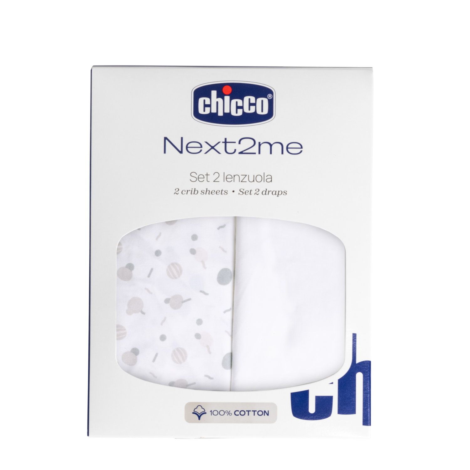 Set lenzuola cotone u&d next2me forever confetti - chicco - Chicco