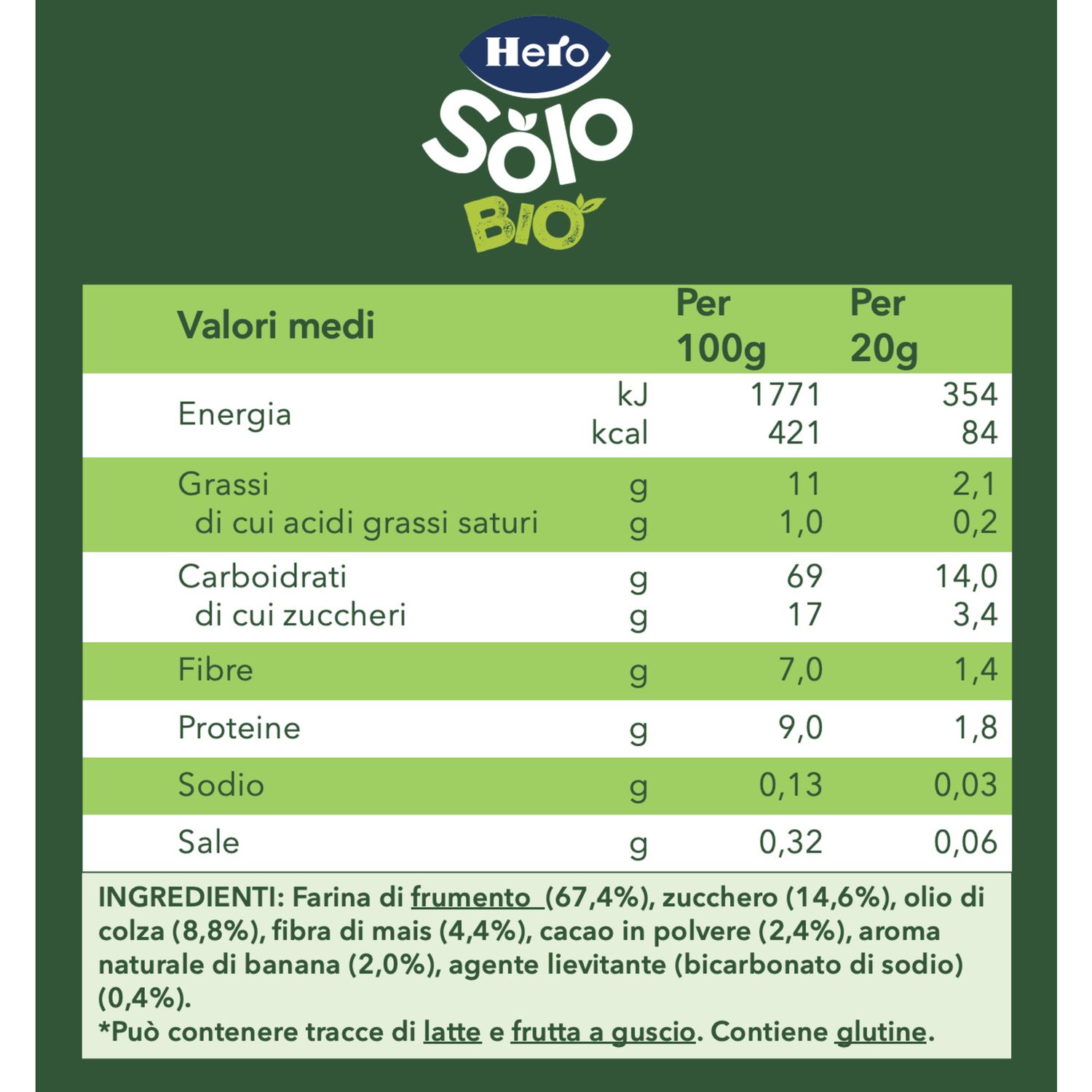 Multipack biscotti choco ban 4x20g - goodies hero - Hero