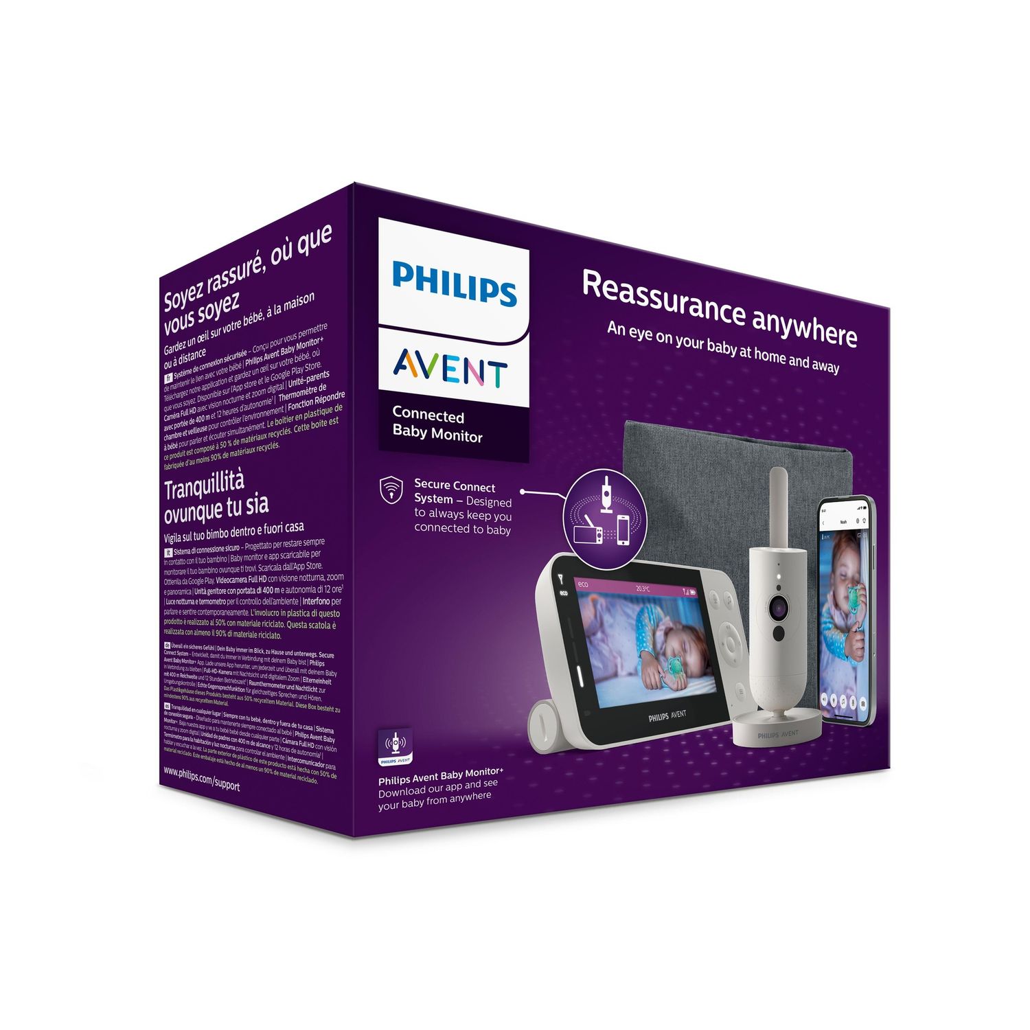 Video baby monitor premium connesso con applicazione - philips avent - Avent