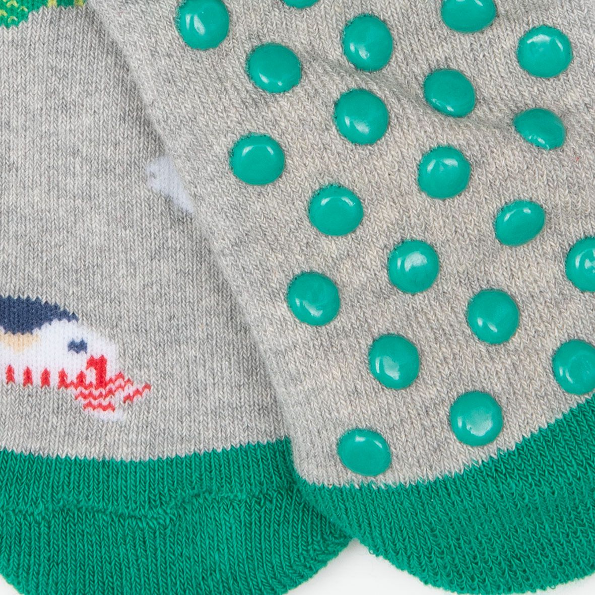 Calze antiscivolo unisex grigie "christmas" - Mawi