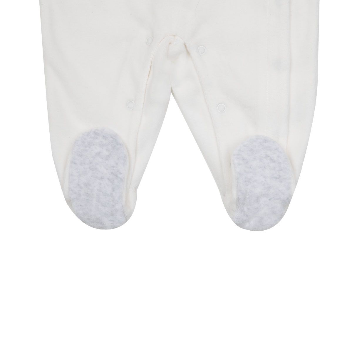 Tutina da bambina panna "orsetto love" apertura frontale - Mawi