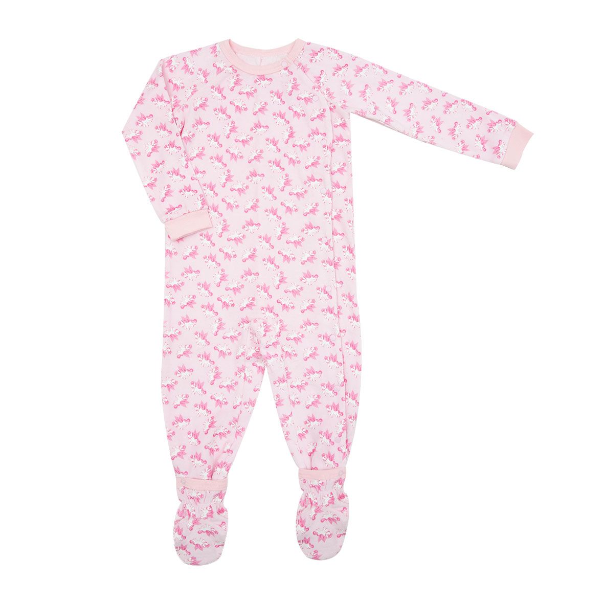 Pigiama ciniglia bimba rosa stampato - Mawi