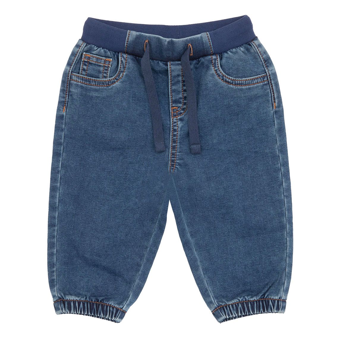 Pantalone finto denim bimbo felpato - Mawi