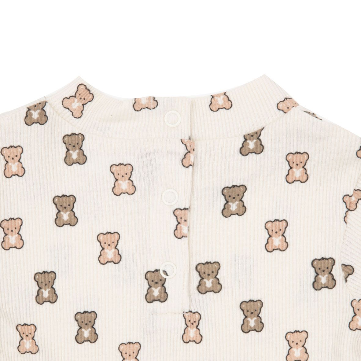 Lupetto maniche lunghe bimba panna stampato "orsetti" - Mawi