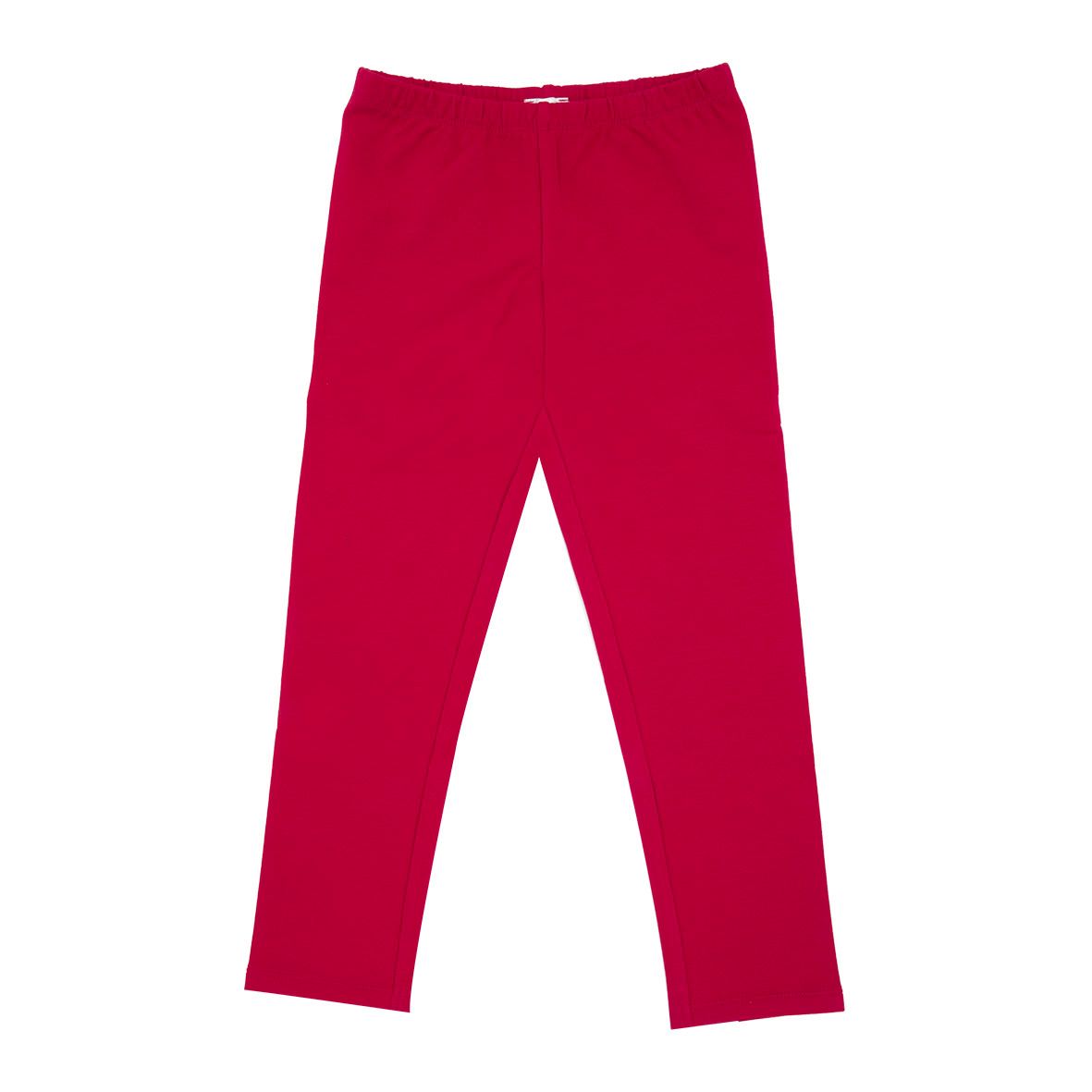 Legging stretch felpato bimba rosso - Mawi