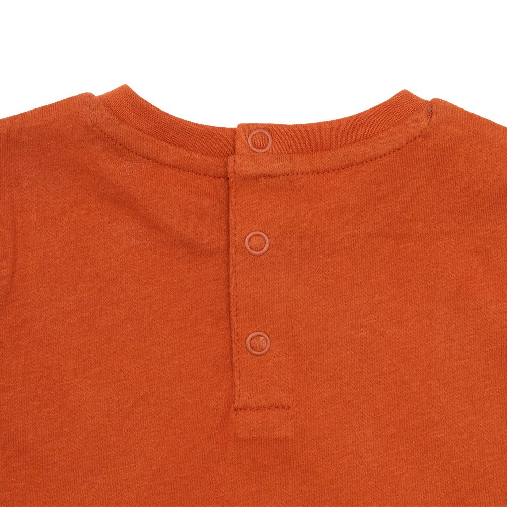 T-shirt manica lunga bimbo terra stampata - Mawi