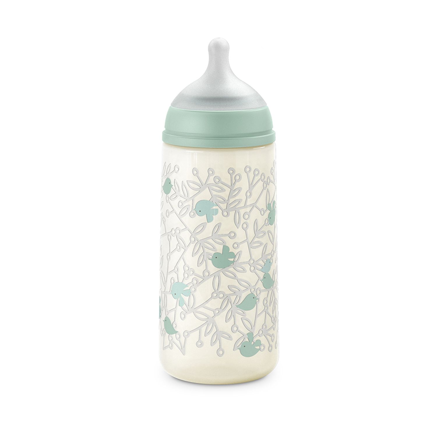 Biberon birdies 360ml sxpro flusso medio +6 mesi verde - suavinex - Suavinex